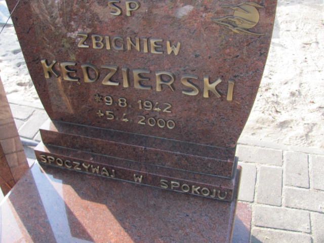 Grób Zbigniew Kazimierz Kędzierski