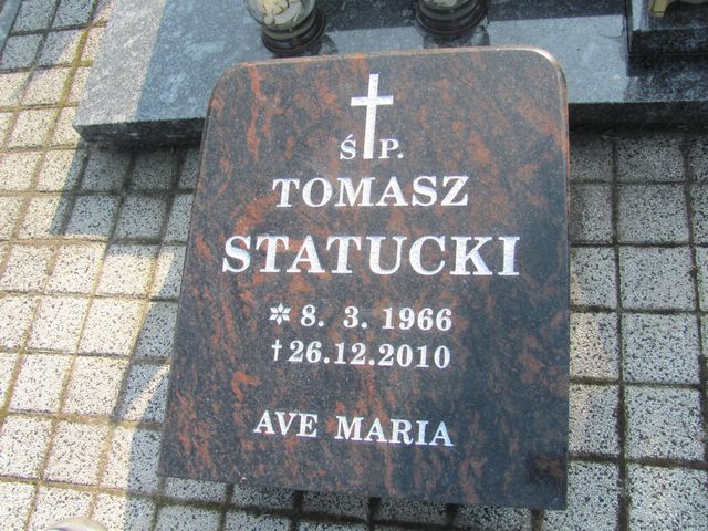 Tomasz Statucki 1966 Wronki - Grobonet - Wyszukiwarka osób pochowanych