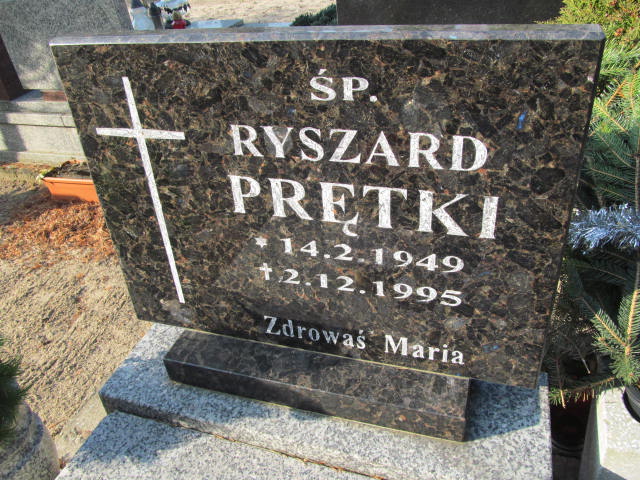 Ryszard Prętki 1949 Wronki - Grobonet - Wyszukiwarka osób pochowanych