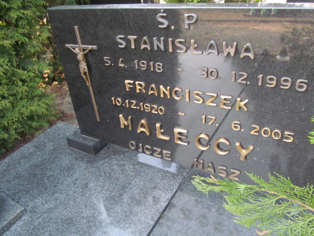 Stanisława Małecka 1918 Wronki - Grobonet - Wyszukiwarka osób pochowanych