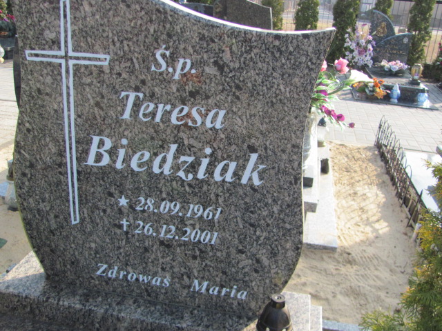 Teresa Rozalia Biedziak 1961 Wronki - Grobonet - Wyszukiwarka osób pochowanych