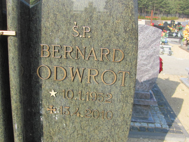 Bernard Odwrot 1952 Wronki - Grobonet - Wyszukiwarka osób pochowanych