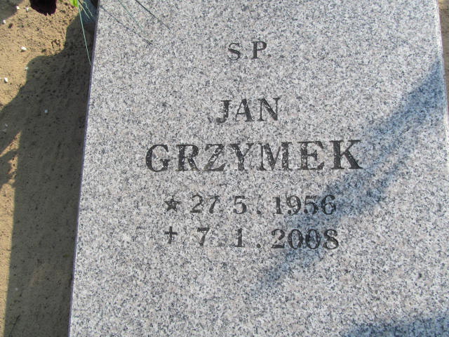 Jan Marian Grzymek 1956 Wronki - Grobonet - Wyszukiwarka osób pochowanych